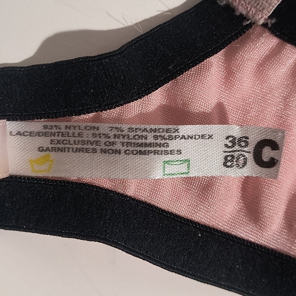 Sentiments Women's 36C Black & Pink Bra - Picture 4 of 4